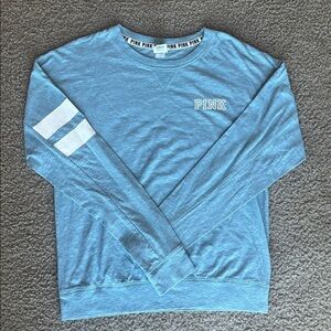 PINK light blue long sleeve top